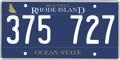 RI license plate 375727