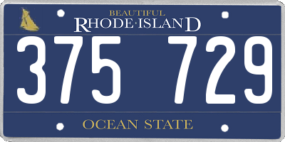 RI license plate 375729