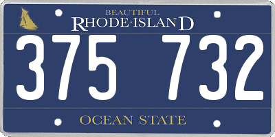 RI license plate 375732