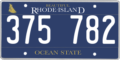 RI license plate 375782