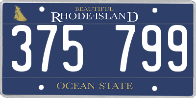 RI license plate 375799