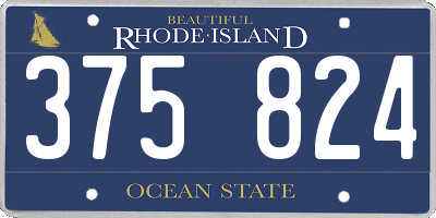 RI license plate 375824