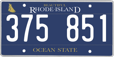 RI license plate 375851