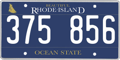 RI license plate 375856