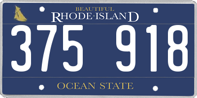 RI license plate 375918