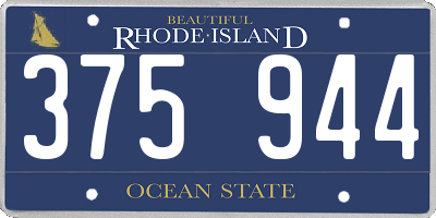 RI license plate 375944