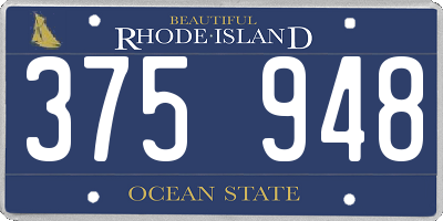 RI license plate 375948