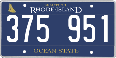 RI license plate 375951