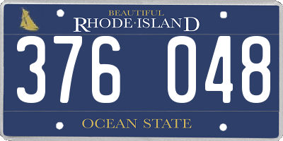 RI license plate 376048