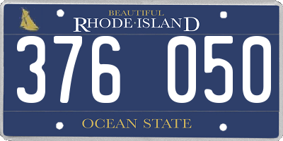 RI license plate 376050
