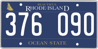 RI license plate 376090