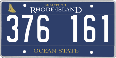 RI license plate 376161