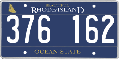 RI license plate 376162