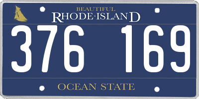 RI license plate 376169