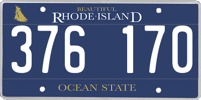 RI license plate 376170