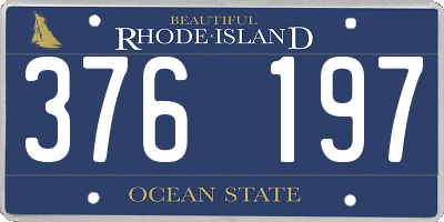 RI license plate 376197