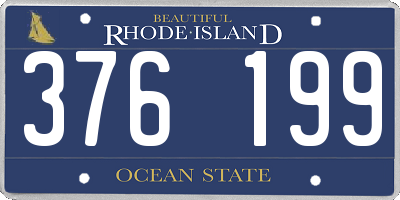 RI license plate 376199