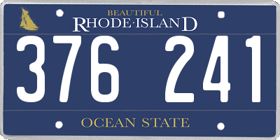 RI license plate 376241