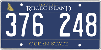 RI license plate 376248