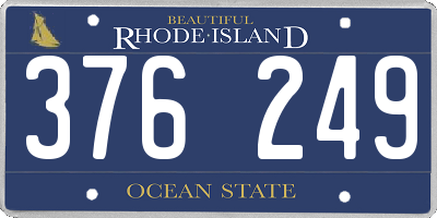 RI license plate 376249