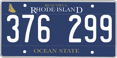 RI license plate 376299