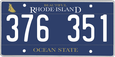 RI license plate 376351
