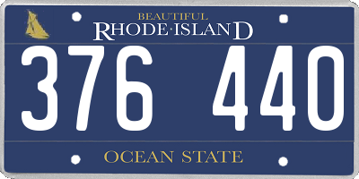 RI license plate 376440