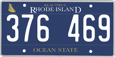 RI license plate 376469