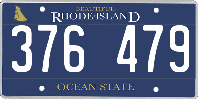 RI license plate 376479