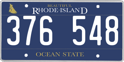 RI license plate 376548