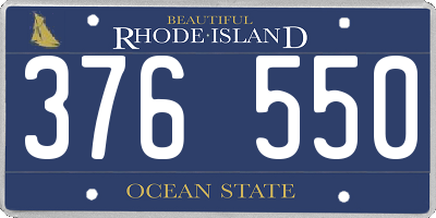 RI license plate 376550