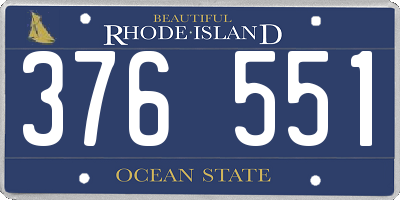 RI license plate 376551