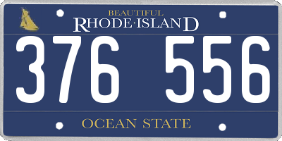 RI license plate 376556