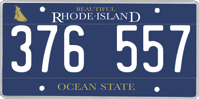 RI license plate 376557