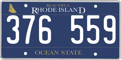 RI license plate 376559