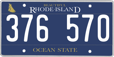 RI license plate 376570
