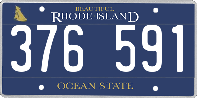RI license plate 376591