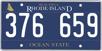 RI license plate 376659