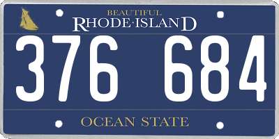 RI license plate 376684