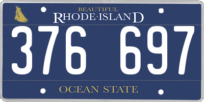 RI license plate 376697