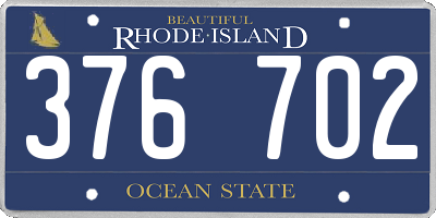RI license plate 376702