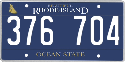 RI license plate 376704