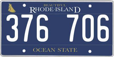 RI license plate 376706
