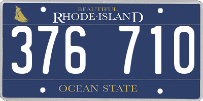 RI license plate 376710