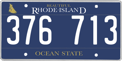 RI license plate 376713