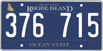 RI license plate 376715