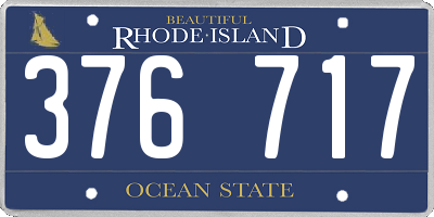 RI license plate 376717