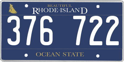 RI license plate 376722