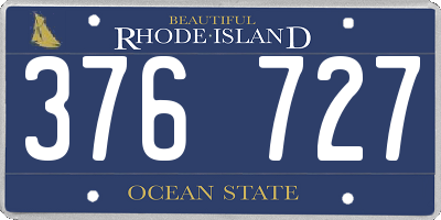 RI license plate 376727