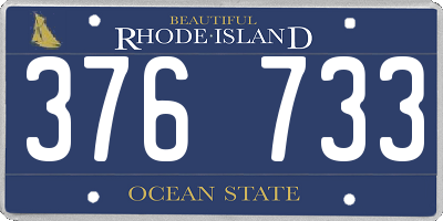 RI license plate 376733